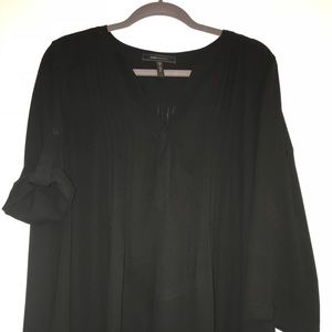 BCBG Max Azria Blouse Black with Darting